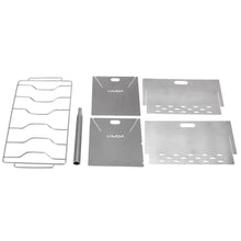 Load image into Gallery viewer, Lixada Portable Folding Stainless Steel Wood Burning Stove w/Bellows