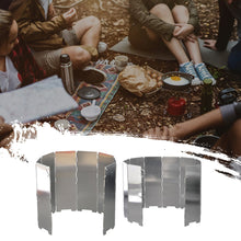 Load image into Gallery viewer, Aluminum Alloy Camping Stove Windshield