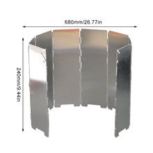 Load image into Gallery viewer, Aluminum Alloy Camping Stove Windshield