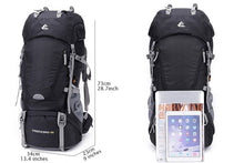 Load image into Gallery viewer, 60L Waterproof Hiking &amp; Camping Bag w/Internal Rain Cover
