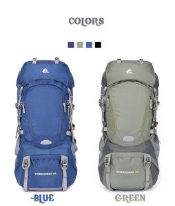 60L Waterproof Hiking & Camping Bag w/Internal Rain Cover