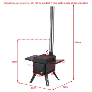 Folding Firewood Stove - Portable