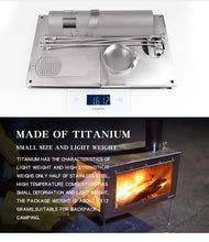 Load image into Gallery viewer, Ultralight Titanium Alloy Wood Stove
