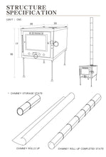 Load image into Gallery viewer, Ultralight Titanium Alloy Wood Stove
