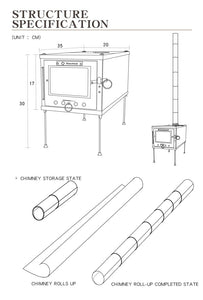 Ultralight Titanium Alloy Wood Stove