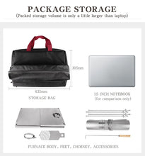 Load image into Gallery viewer, Ultralight Titanium Alloy Wood Stove
