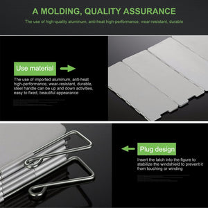 Aluminum Alloy Camping Stove Windshield